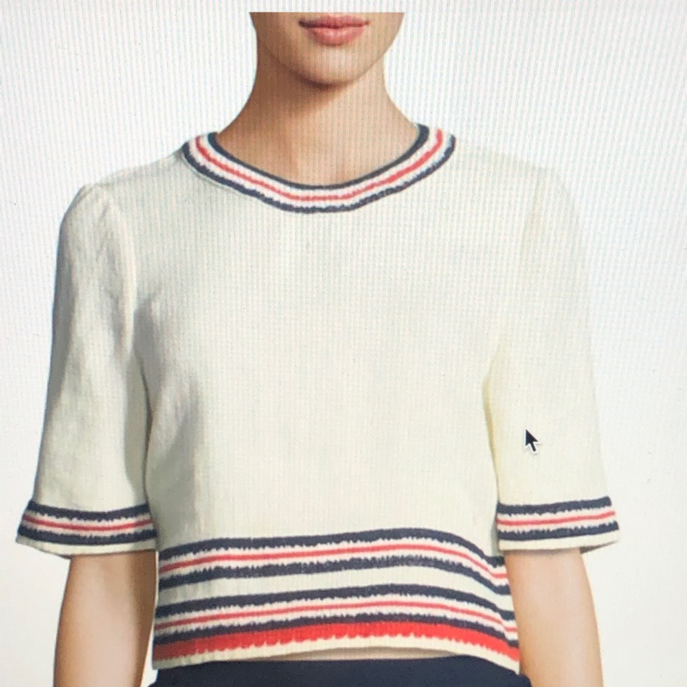 Tory Burch Bohemian Embroidered Linen Top